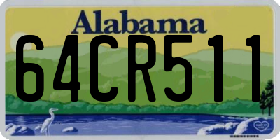 AL license plate 64CR511
