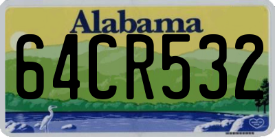 AL license plate 64CR532