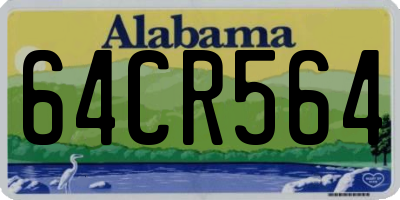 AL license plate 64CR564