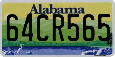 AL license plate 64CR565