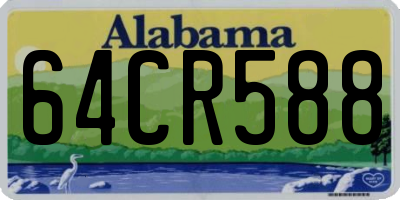 AL license plate 64CR588