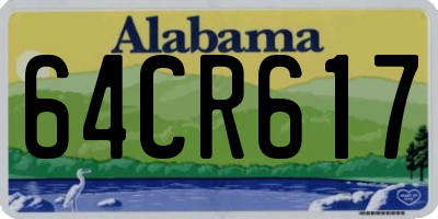 AL license plate 64CR617