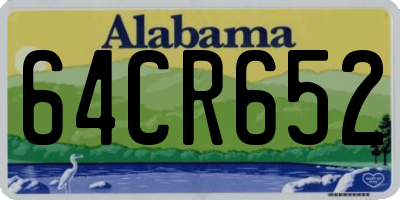 AL license plate 64CR652