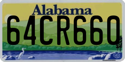 AL license plate 64CR660