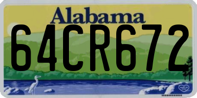 AL license plate 64CR672