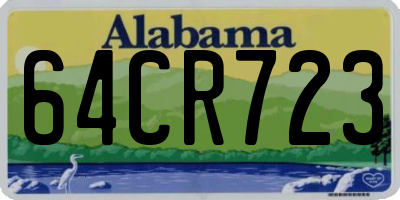 AL license plate 64CR723