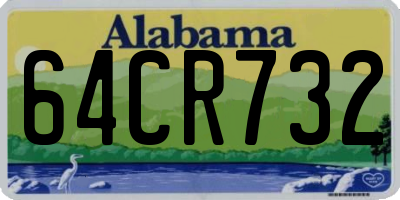 AL license plate 64CR732