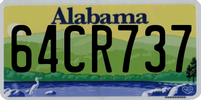 AL license plate 64CR737