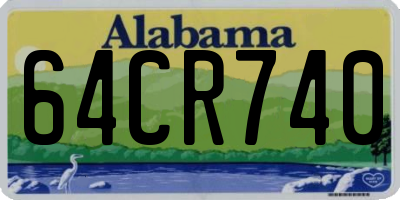 AL license plate 64CR740