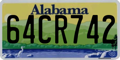 AL license plate 64CR742