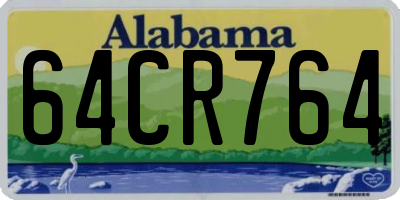 AL license plate 64CR764