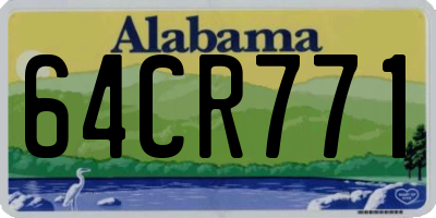 AL license plate 64CR771
