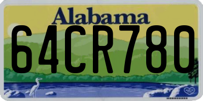 AL license plate 64CR780