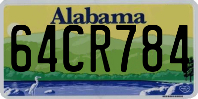 AL license plate 64CR784