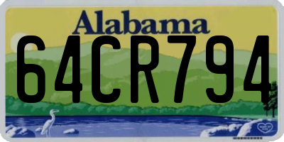 AL license plate 64CR794