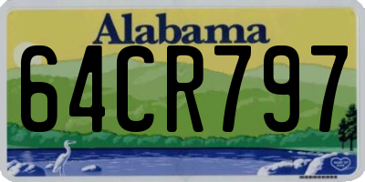 AL license plate 64CR797