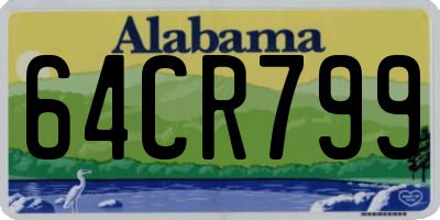 AL license plate 64CR799