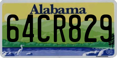 AL license plate 64CR829