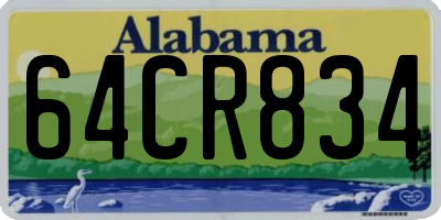 AL license plate 64CR834