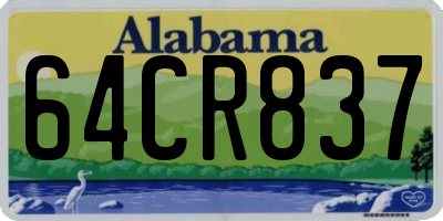 AL license plate 64CR837