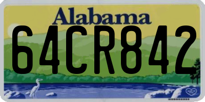 AL license plate 64CR842