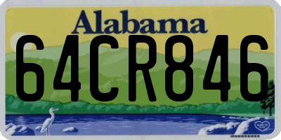 AL license plate 64CR846