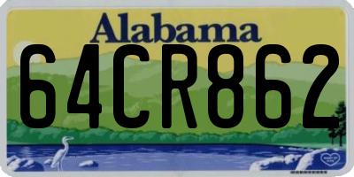 AL license plate 64CR862