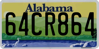 AL license plate 64CR864