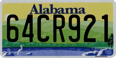 AL license plate 64CR921