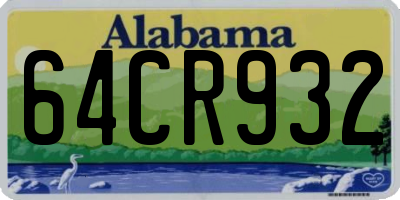 AL license plate 64CR932
