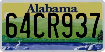 AL license plate 64CR937