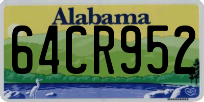AL license plate 64CR952