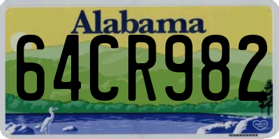 AL license plate 64CR982