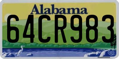 AL license plate 64CR983