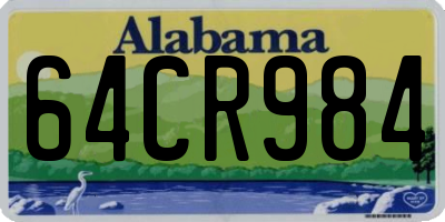 AL license plate 64CR984