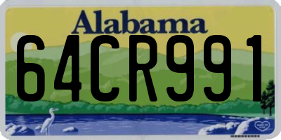 AL license plate 64CR991