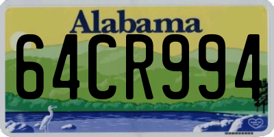 AL license plate 64CR994