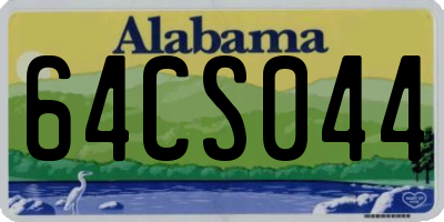 AL license plate 64CS044