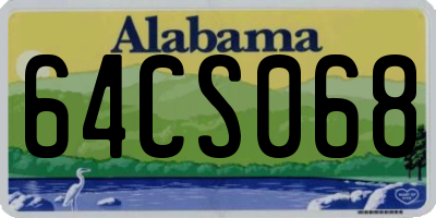 AL license plate 64CS068