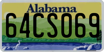 AL license plate 64CS069