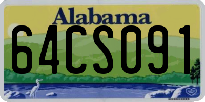 AL license plate 64CS091