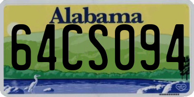 AL license plate 64CS094