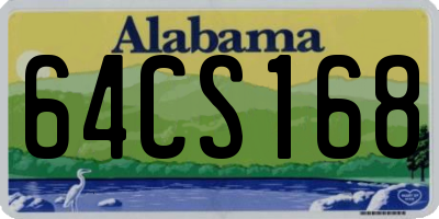 AL license plate 64CS168