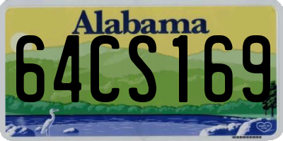 AL license plate 64CS169
