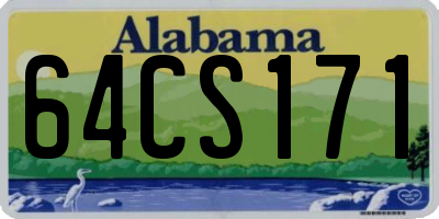 AL license plate 64CS171