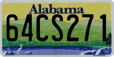 AL license plate 64CS271