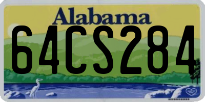 AL license plate 64CS284