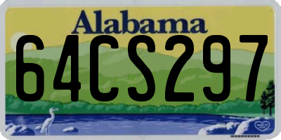 AL license plate 64CS297