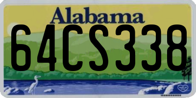 AL license plate 64CS338