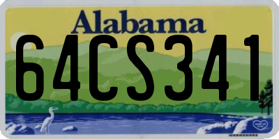 AL license plate 64CS341